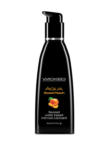 Aqua Sweet Peach Flavored Water Based Lubricant -  2 Oz. / 60 ml - KG