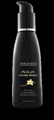 Aqua Vanilla Bean Flavored Water-Based Intimate Lubricant 2 Oz. - KG