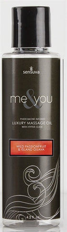 Me and You Massage Oil - Wild Passionfruit and Island Guava - 4.2 Oz. - Kissy Games