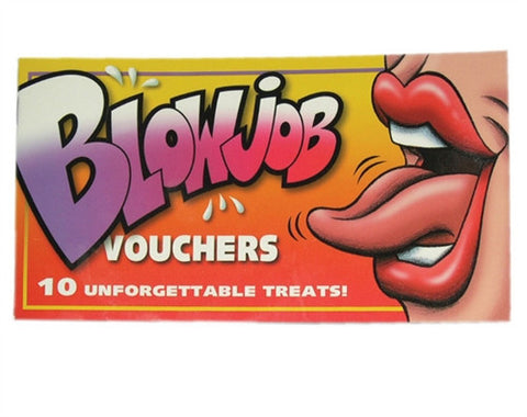 Blow Job Vouchers - Kissy Games