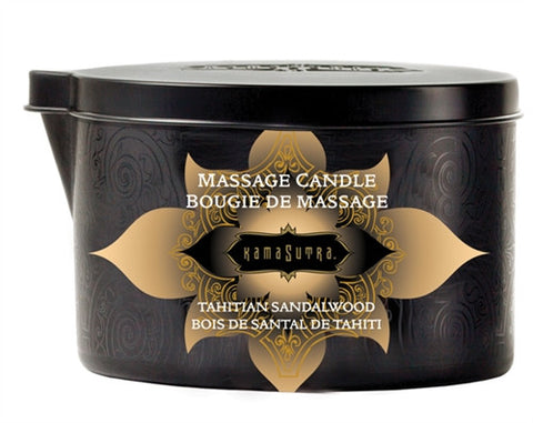 Massage Oil Candle - Tahitian Sandalwood - 6 Oz. - Kissy Games
